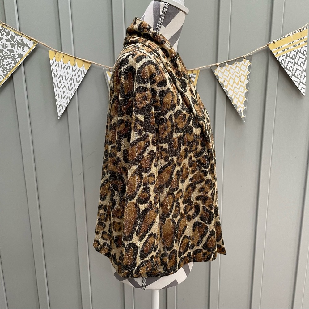 Ruby Rd. Petite Leopard Print Open Front Cardigan… - image 4